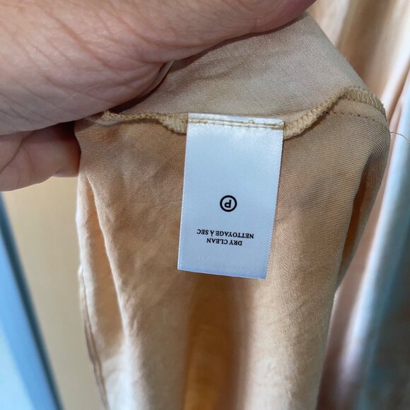 A L C  Womens Dress Size 4 Beige Amana Tie Dye Slip Gradient Sky Pure Viscose - Picture 5 of 9